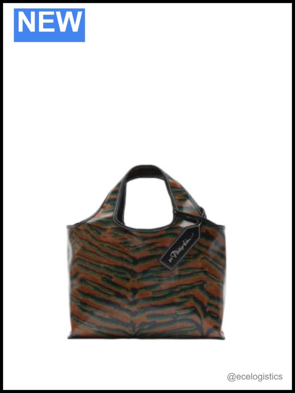 Canvas Mini Market Tote Handbag Satchel Snap Closure
